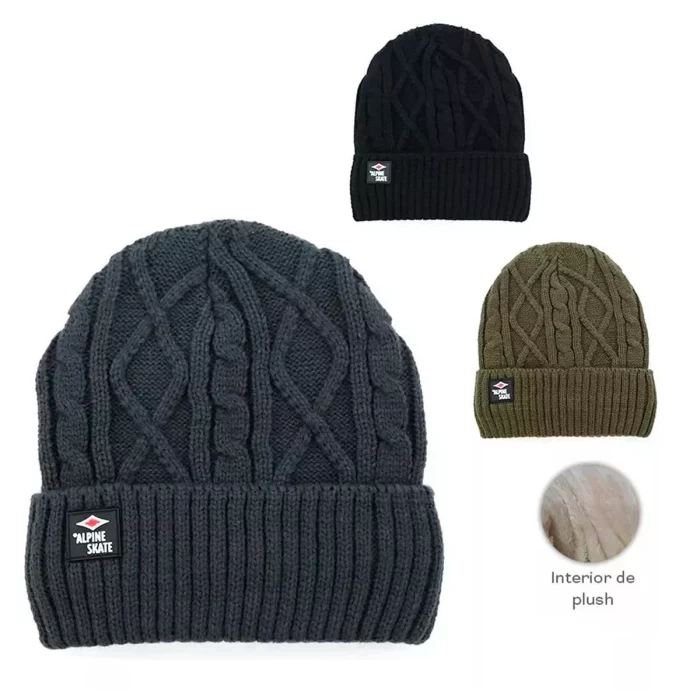 gorro abrigado con plush alpine slate unisex 16894 adulto 